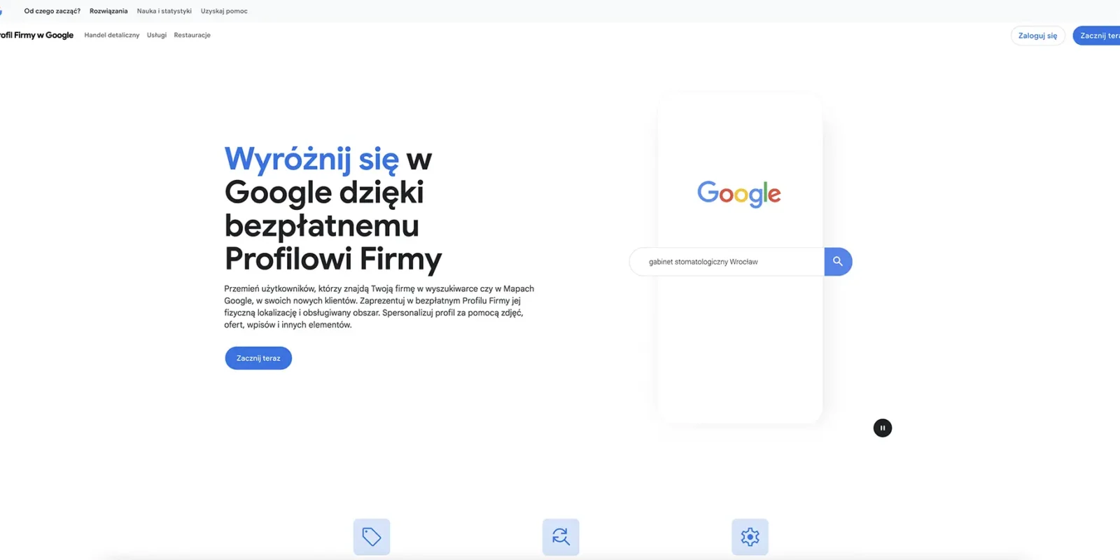 Wizytówka Google dla gabinetu: 9 ustawień, które realnie zmieniają liczbę telefonów