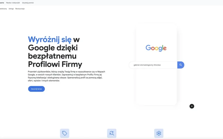 Wizytówka Google dla gabinetu: 9 ustawień, które realnie zmieniają liczbę telefonów